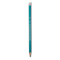 Prismacolor Turquoise Drawing Pencil, 2 mm, 4B, Black Lead, Turquoise Barrel, Dozen (2268)