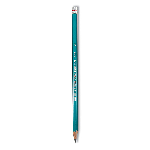 Prismacolor Turquoise Drawing Pencil, 2 mm, 4B, Black Lead, Turquoise Barrel, Dozen (2268)