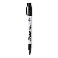 Sharpie Permanent Paint Marker, Fine Bullet Tip, Black (35534)