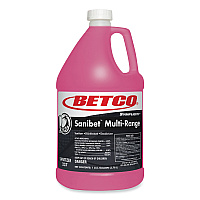 Betco Symplicity Sanibet Multi-Range Sanitizer Disinfectant Deodorizer, 1 gal Bottle, 4/Carton (2370400)
