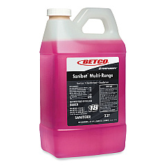Betco Symplicity Sanibet Multi-Range Sanitizer Disinfectant Deodorizer, 2 L Bottle, 4/Carton (2374700)