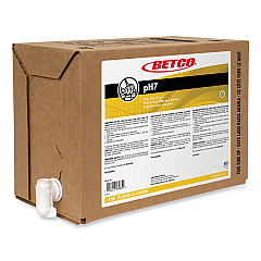Betco pH7 Floor Cleaner, Lemon Scent, 5 gal Bag-in-Box, 4/Carton (138B500)