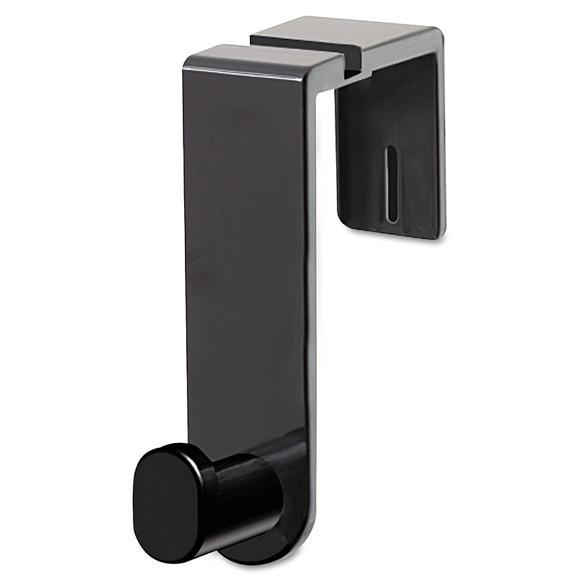Safco Plastic Coat Hook, 1 Hook, 1 3/4 x 5 1/4 x 4, Black (4224BL)