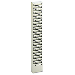Safco Steel Magazine Rack, 23 Compartments, 10w x 4d x 65.5h, Gray (4322GR)
