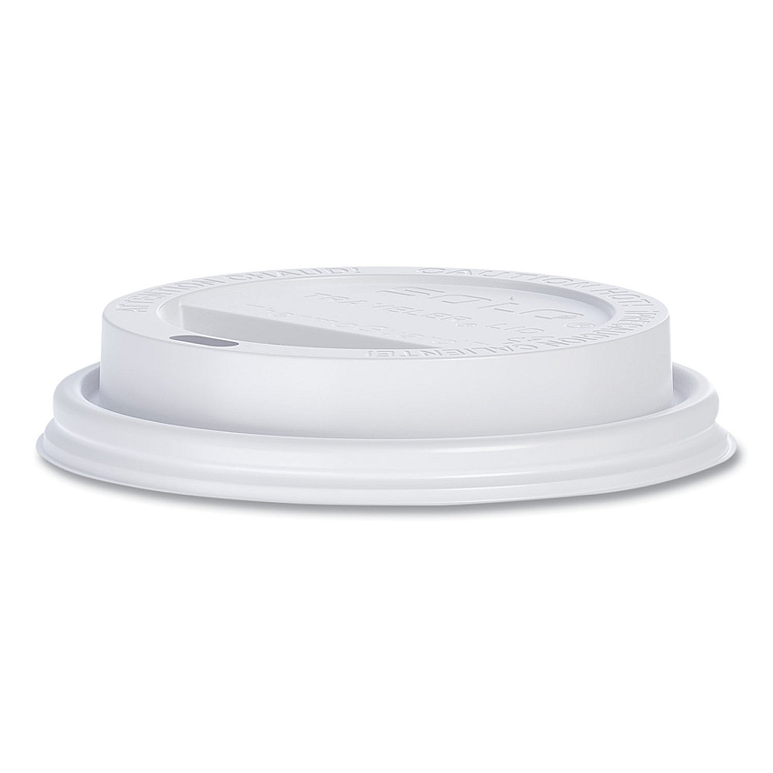 Solo Traveler Sip Through Lids for ThermoGuard Hot Cups, Fits 12, 16, 20, 24 oz, White, 1,200/Carton (TL1224TG)