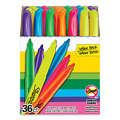 Sharpie Pocket Style Highlighters, Assorted Ink Colors, Chisel Tip, Assorted Barrel Colors, 36/Pack (2133497)