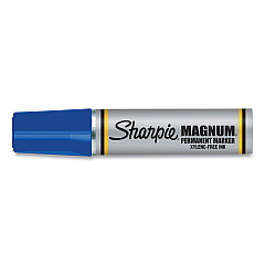 Sharpie Magnum Permanent Marker, Broad Chisel Tip, Blue (44003)