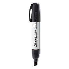 Sharpie Permanent Paint Marker, Extra-Broad Chisel Tip, Black (35564)