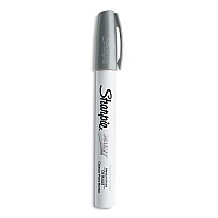Sharpie Permanent Paint Marker, Medium Bullet Tip, Silver (35560)