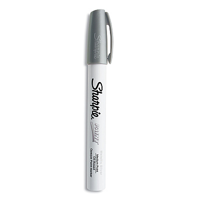 Sharpie Permanent Paint Marker, Medium Bullet Tip, Silver (35560)