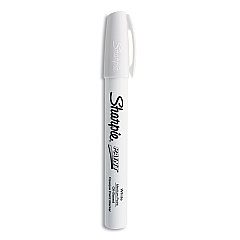 Sharpie Permanent Paint Marker, Medium Bullet Tip, White (35558)