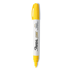 Sharpie Permanent Paint Marker, Medium Bullet Tip, Yellow (35554)