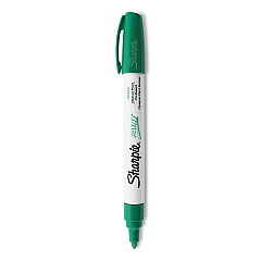 Sharpie Permanent Paint Marker, Medium Bullet Tip, Green (35552)
