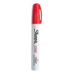 Sharpie Permanent Paint Marker, Medium Bullet Tip, Red (35550)