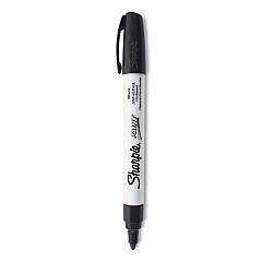 Sharpie Permanent Paint Marker, Medium Bullet Tip, Black (35549)