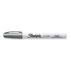Sharpie Permanent Paint Marker, Fine Bullet Tip, Silver (35545)