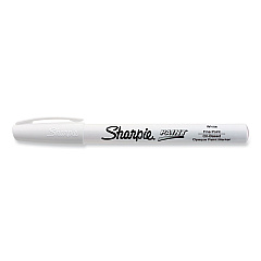 Sharpie Permanent Paint Marker, Fine Bullet Tip, White (35543)