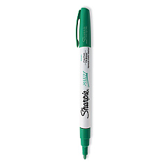 Sharpie Permanent Paint Marker, Fine Bullet Tip, Green (35537)