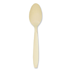 Impress Heavyweight Full-length Polystyrene Cutlery, Teaspoon, Champagne, 1,000/carton