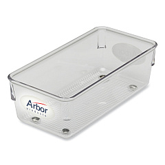 AbilityOne 7520012074190 SKILCRAFT Plastic Stamp Tray, 7 1/2 x 2 1/2 x 2 7/8, Clear