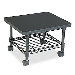 Safco Underdesk Printer/Fax Stand, One-Shelf, 19w x 16d x 13.5h, Black (5206BL)