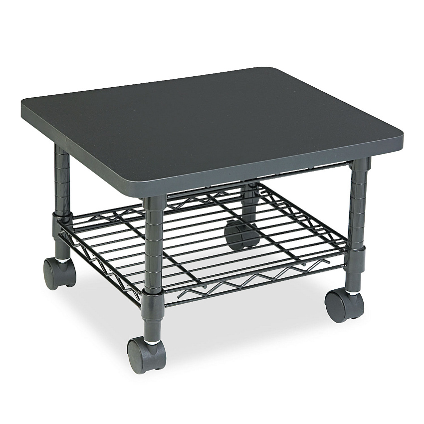Safco Underdesk Printer/Fax Stand, One-Shelf, 19w x 16d x 13.5h, Black (5206BL)