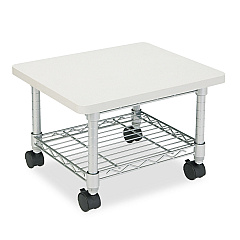 Safco Underdesk Printer/Fax Stand, One-Shelf, 19w x 16d x 13.5h, Gray (5206GR)