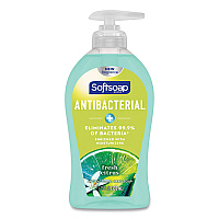 Softsoap Antibacterial Hand Soap, Fresh Citrus, 11.25 oz Pump Bottle, 6/Carton (44572)