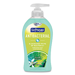 Softsoap Antibacterial Hand Soap, Fresh Citrus, 11.25 oz Pump Bottle, 6/Carton (44572)