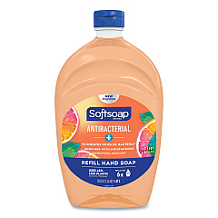 Softsoap Antibacterial Liquid Hand Soap Refills, Fresh, Orange, 50 oz (46325EA)