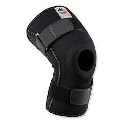 ergodyne ProFlex 620 Open Patella Spiral Stays Knee Sleeve, X-Large, Black (16545)