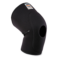 ergodyne ProFlex 615 Open Patella Anterior Pad Knee Sleeve, Medium, Black (16533)