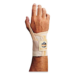 ergodyne ProFlex 4000 Single Strap Wrist Support, X-Large, Fits Left Hand, Tan (70118)