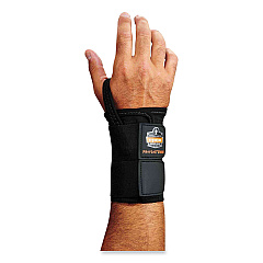 ergodyne ProFlex 4010 Double Strap Wrist Support, X-Large, Fits Left Hand, Black (70038)
