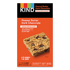 KIND Healthy Grains Bar, Peanut Butter Dark Chocolate, 1.2 oz, 12/Box (18083)