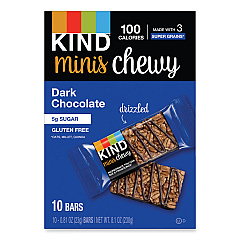 KIND Minis Chewy, Dark Chocolate, 0.81 oz,10/Pack (27896)