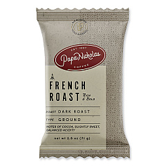 PapaNicholas Coffee Premium Coffee, French Roast, 18/Carton (25183)