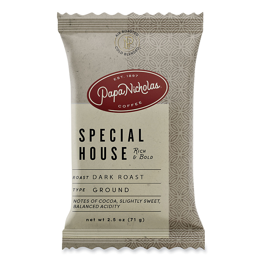 PapaNicholas Coffee Premium Coffee, Special House Blend, 18/Carton (25185)