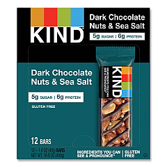 KIND Nuts and Spices Bar, Dark Chocolate Nuts and Sea Salt, 1.4 oz, 12/Box (17851)