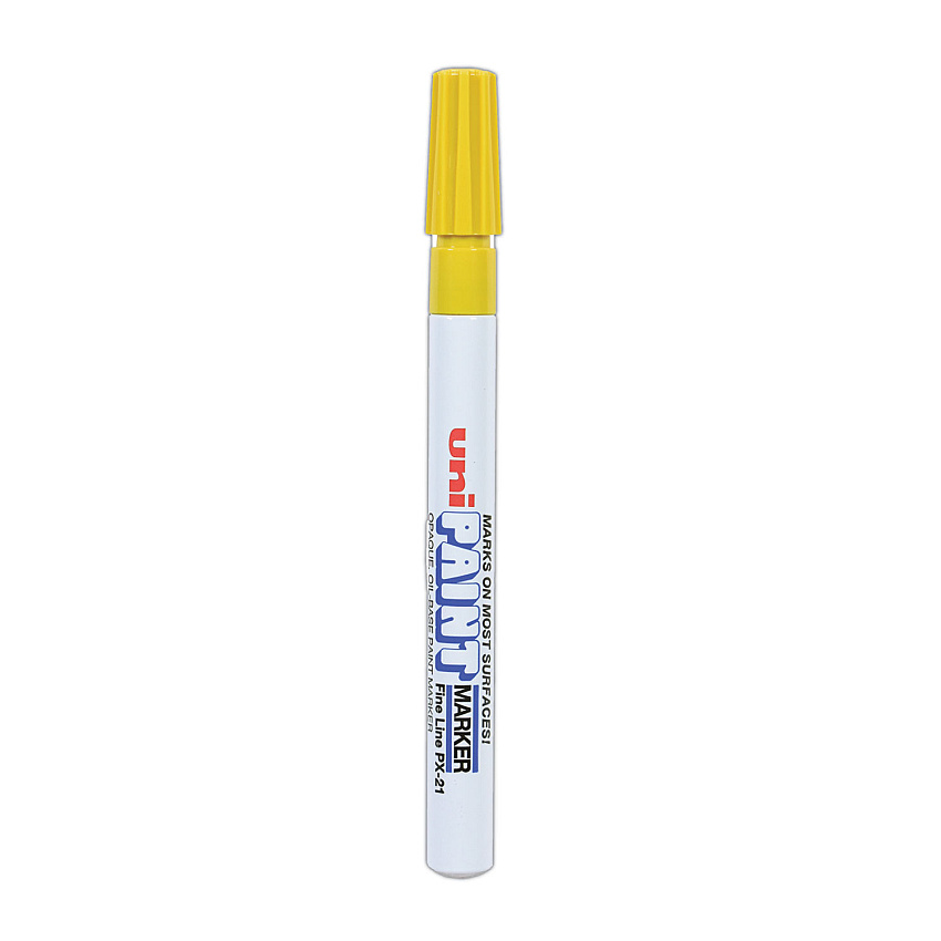 uni-Paint Permanent Marker, Fine Bullet Tip, Yellow (63705)