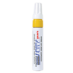 uni-Paint Permanent Marker, Broad Chisel Tip, Yellow (63735)