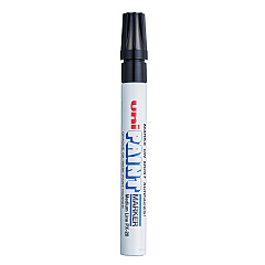 uni-Paint Permanent Marker, Medium Bullet Tip, Black (63601)