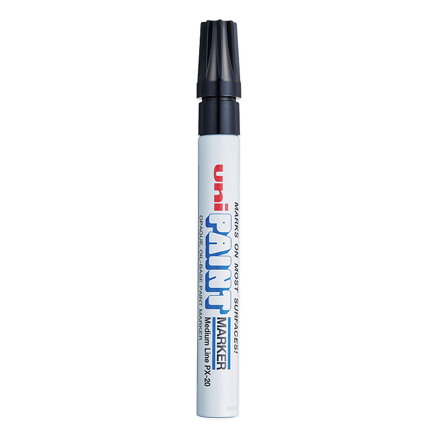 uni-Paint Permanent Marker, Medium Bullet Tip, Black (63601)