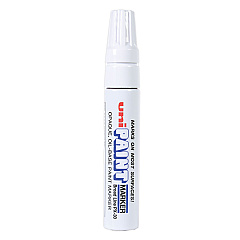 uni-Paint Permanent Marker, Broad Chisel Tip, White (63743)