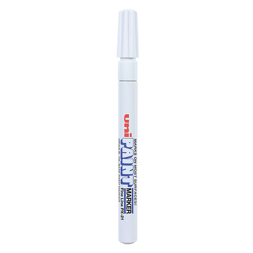 uni-Paint Permanent Marker, Fine Bullet Tip, White (63713)
