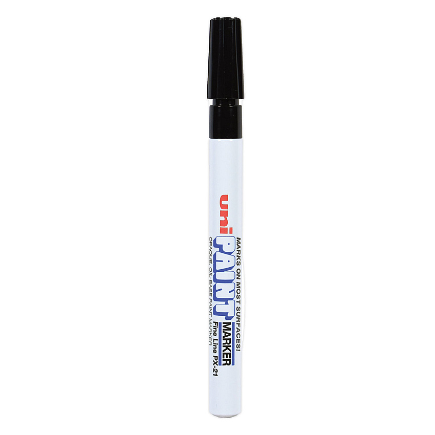uni-Paint Permanent Marker, Fine Bullet Tip, Black (63701)