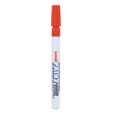 uni-Paint Permanent Marker, Fine Bullet Tip, Red (63702)