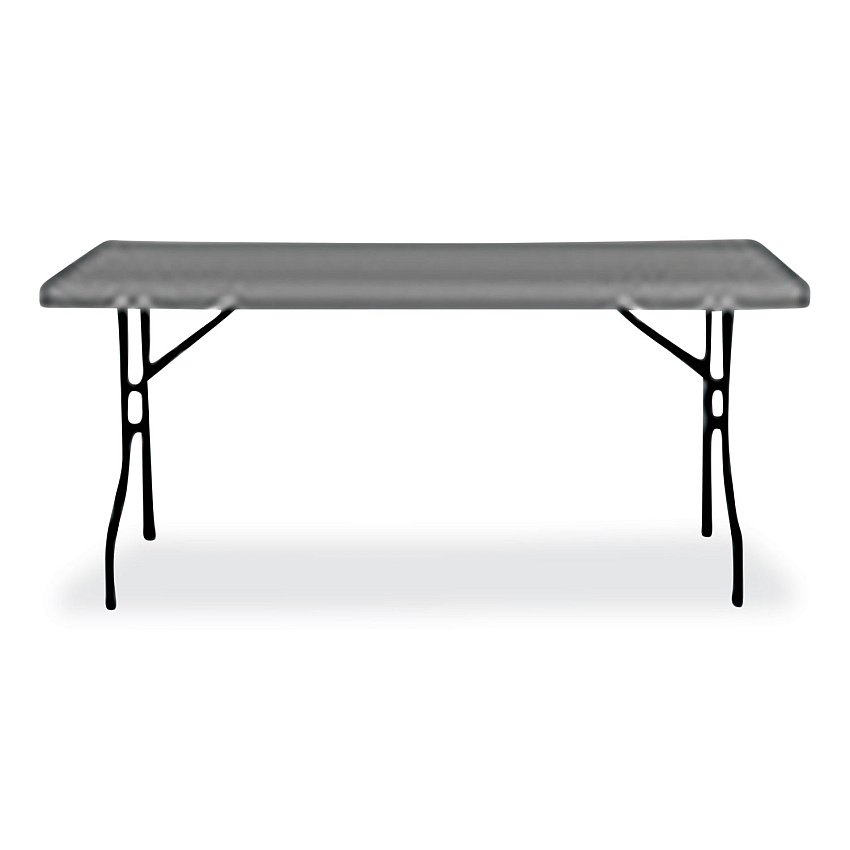 AbilityOne 7110017025673 SKILCRAFT Blow Molded Folding Tables, Rectangular, 60w x 18d x 29h, Charcoal Gray