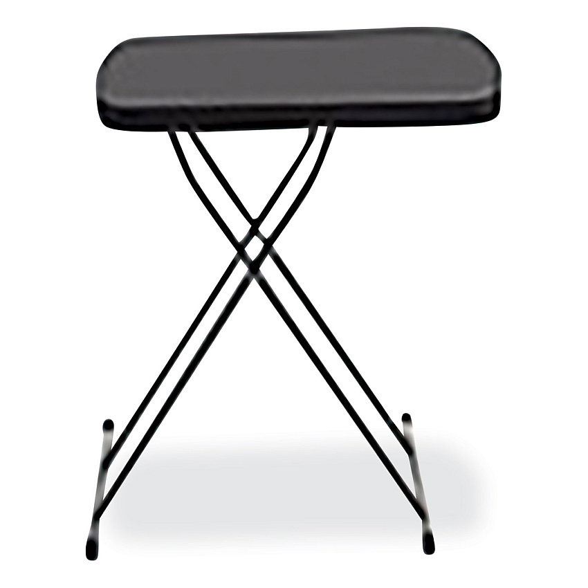 AbilityOne 7110017026957 SKILCRAFT Personal Adjustable Height Folding Table, 18w x 26d x 20.8h to 26.6h, Charcoal Gray