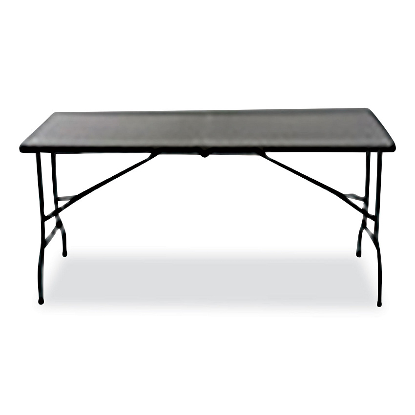 AbilityOne 7110017025675 SKILCRAFT Bi-Fold Folding Table, Rectangular, 30w x 60d x 29h, Charcoal Gray